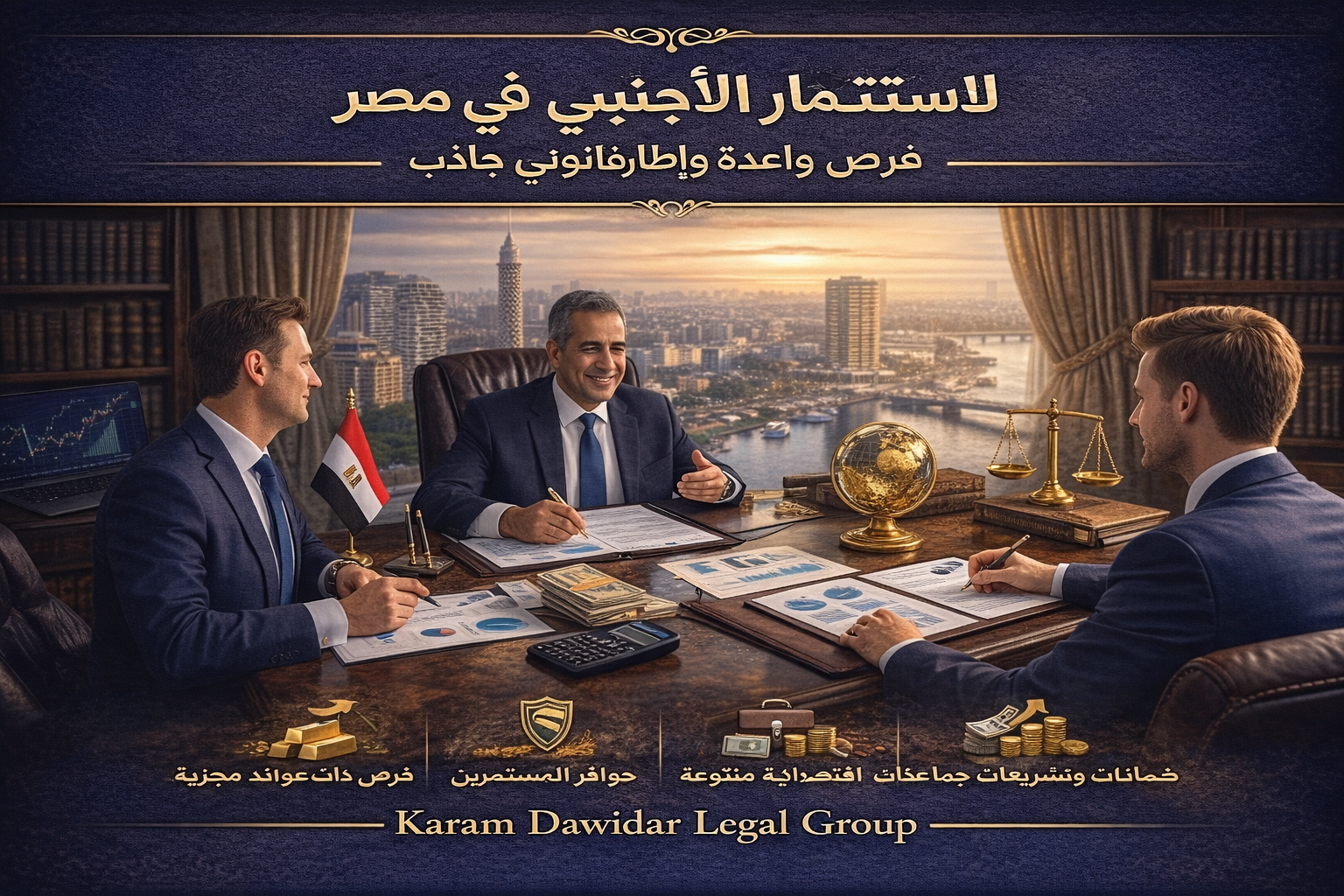 يُعد الاستثمار الأجنبي في مصر أحد أهم محركات النمو الاقتصادي، حيث تحرص الدولة المصرية على تهيئة بيئة تشريعية واستثمارية جاذبة لرؤوس الأموال الأجنبية، بما يحقق التنمية المستدامة ويعزز مناخ الأعمال.